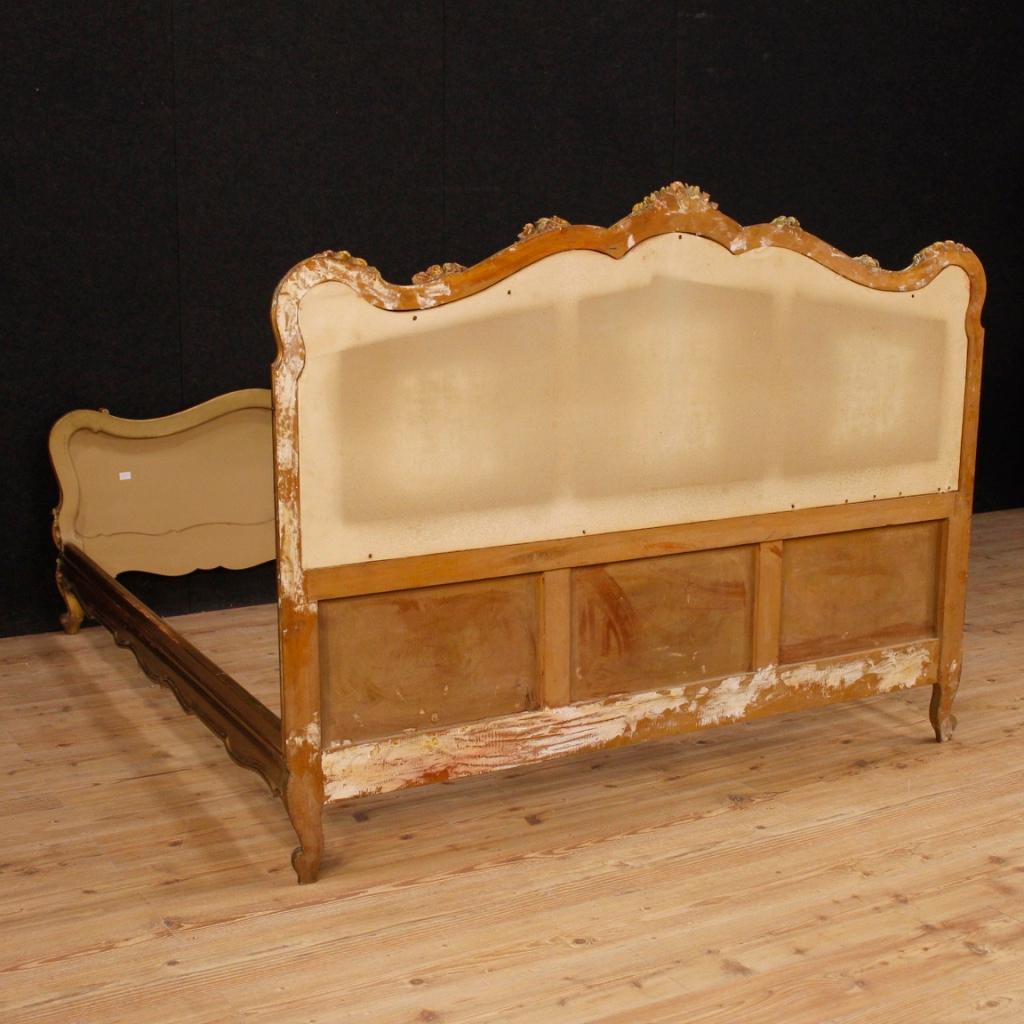20th Century Lacquered and Giltwood Italian Double Bed, 1960 5