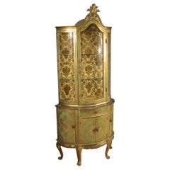 20th Century Lacquered and Giltwood Italian Showcase, 1960