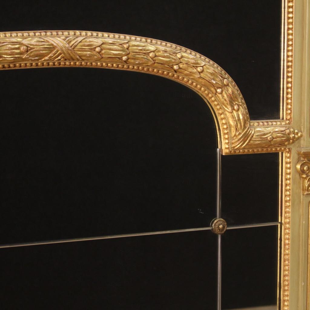 20th Century Lacquered and Giltwood Louis XVI Italian Mirror, 1970 7