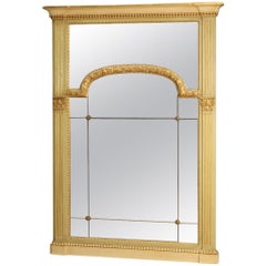 20th Century Lacquered and Giltwood Louis XVI Italian Mirror, 1970