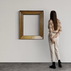 marco holandés del siglo XX en madera lacada y dorada, 1950