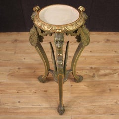 20th Century Lacquered and Gilded Wood Italian Column, 1940