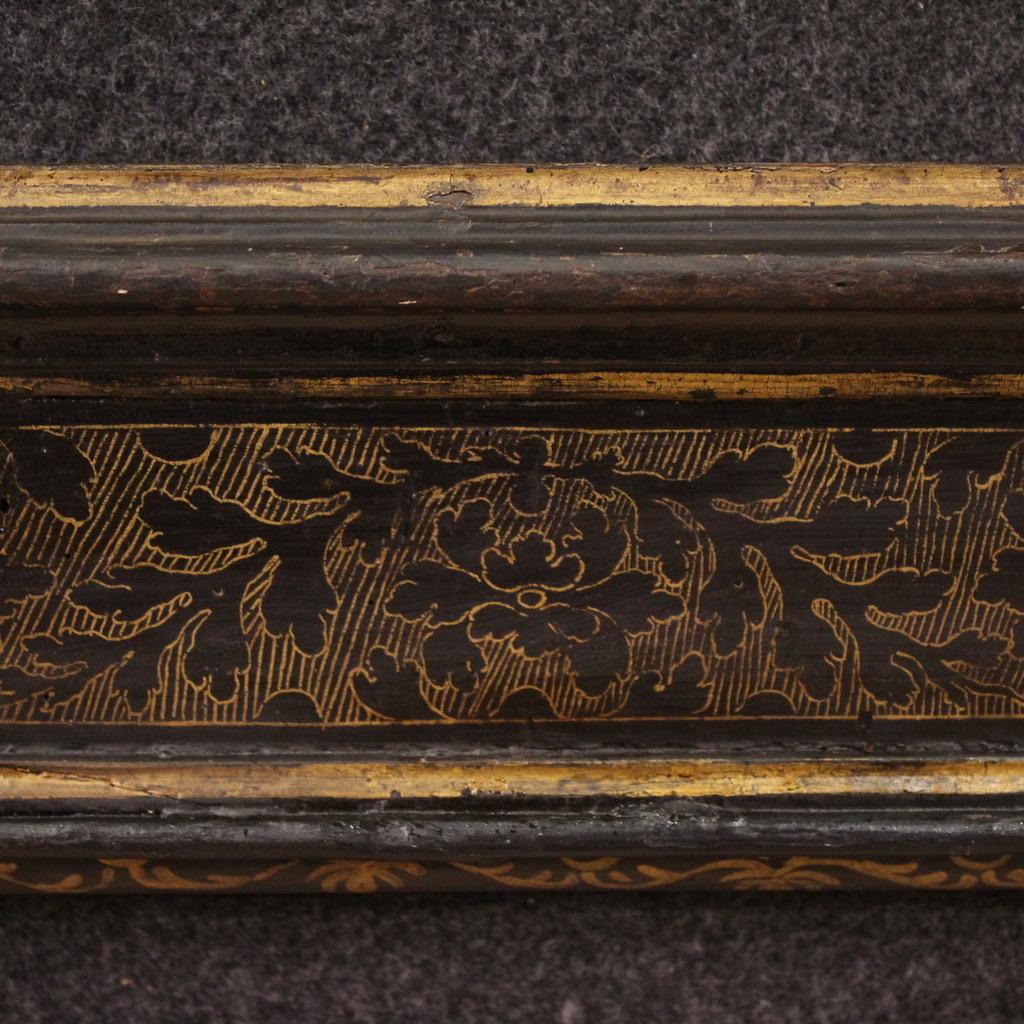 20th Century Lacquered and Gold Wood Tuscan Frame, 1930 For Sale 6
