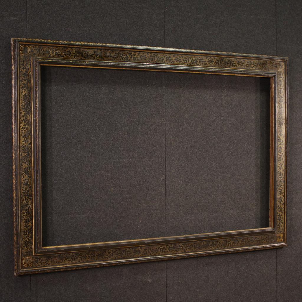 20th Century Lacquered and Gold Wood Tuscan Frame, 1930 For Sale 10