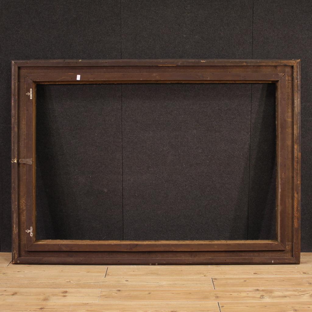 20th Century Lacquered and Gold Wood Tuscan Frame, 1930 For Sale 4