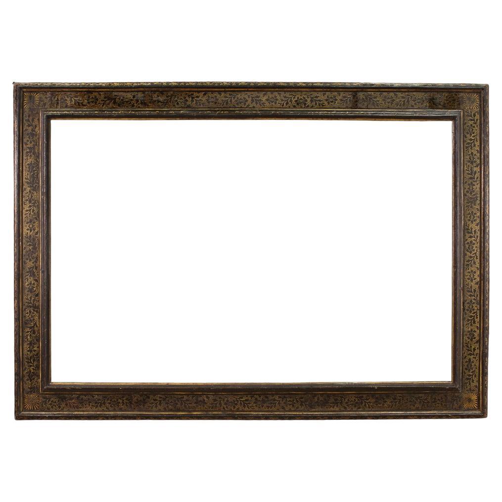 20th Century Lacquered and Gold Wood Tuscan Frame, 1930 For Sale