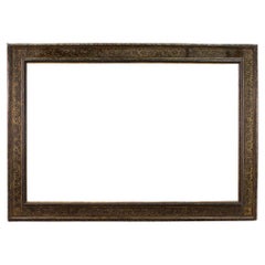 20th Century Lacquered and Gold Wood Tuscan Frame, 1930 20th Century Lacquered and Gold Wood Tuscan Frame, 1930