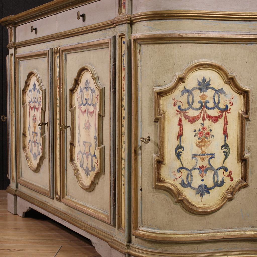 aparador veneciano lacado y pintado del siglo XX, 1970 Madera en venta