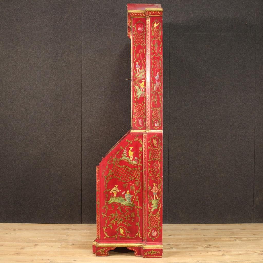 20th Century Lacquered and Painted Wood Chinoiserie Venetian Trumeau, 1950 6