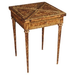 20th Century Lacquered and Painted Wood French Game Table, 1920
