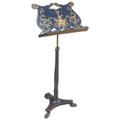 20th Century Lacquered and Painted Wood French Lectern, 1970