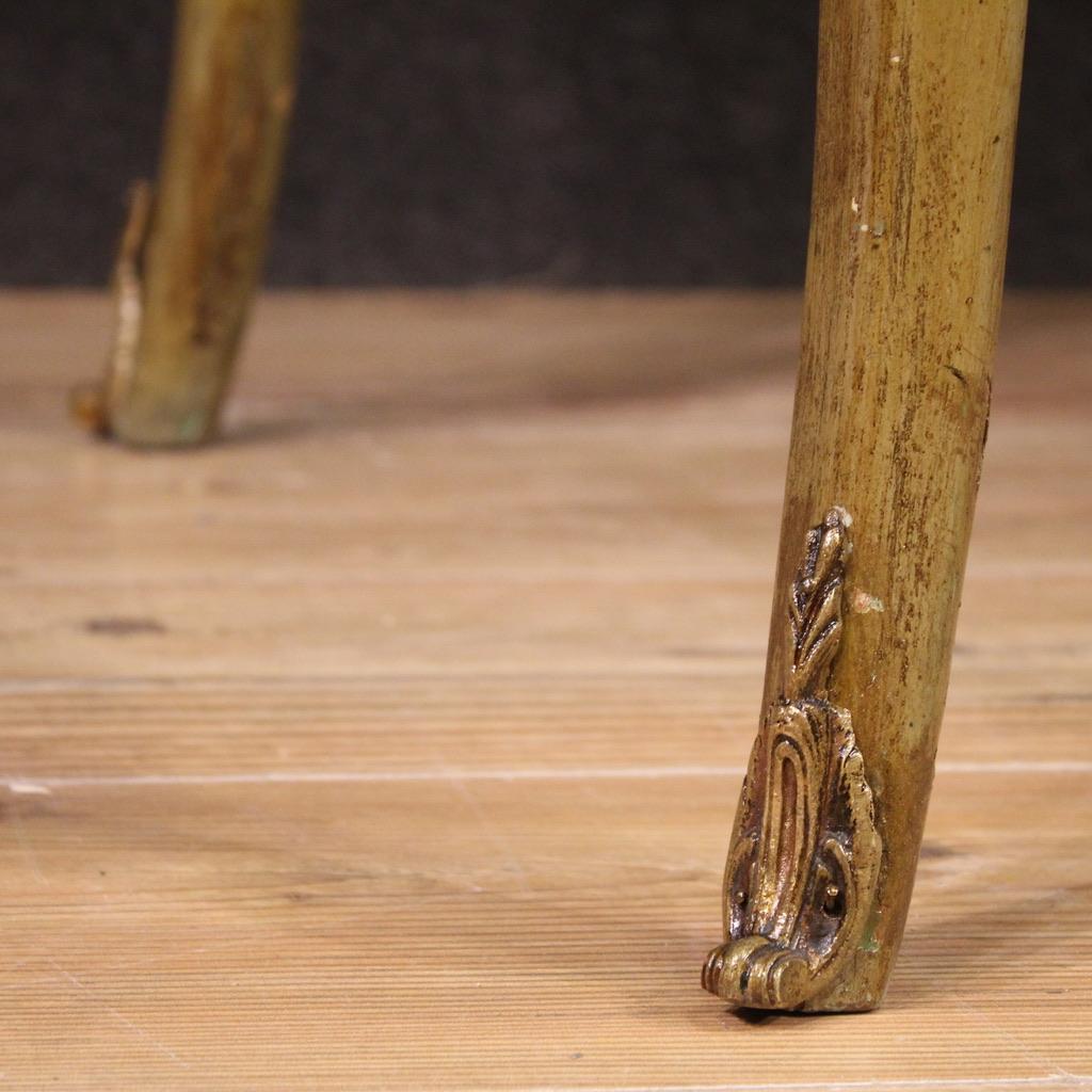 Scrittoio francese del XX secolo in legno laccato e dipinto, 1950 in vendita 5