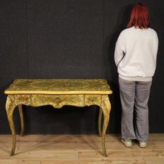 20th Century Lacquered and Painted Wood French Writing Desk, 1950