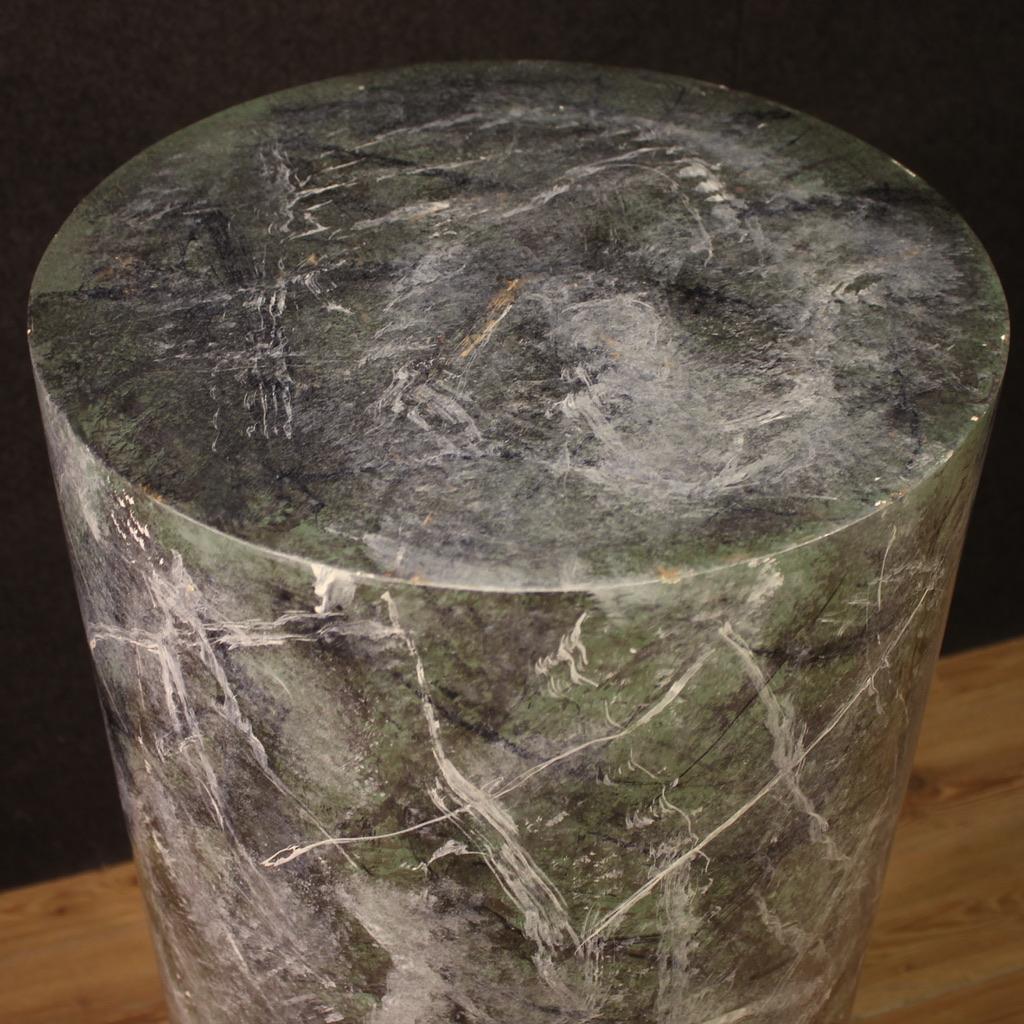 20th Century Lacquered and Painted Wood Italian Column, 1980 in vendita 5