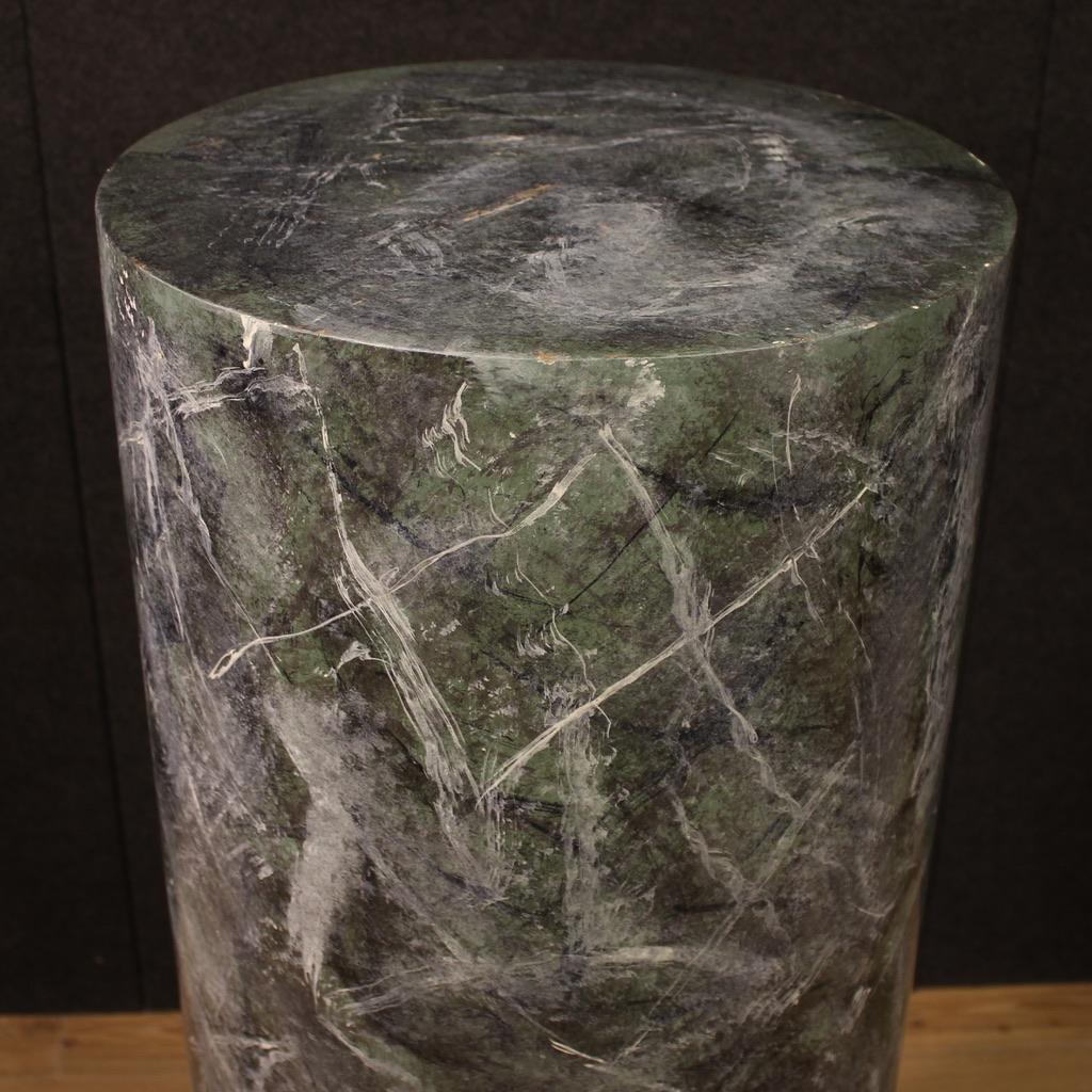 20th Century Lacquered and Painted Wood Italian Column, 1980 In condizioni buone in vendita a Vicoforte, Piedmont