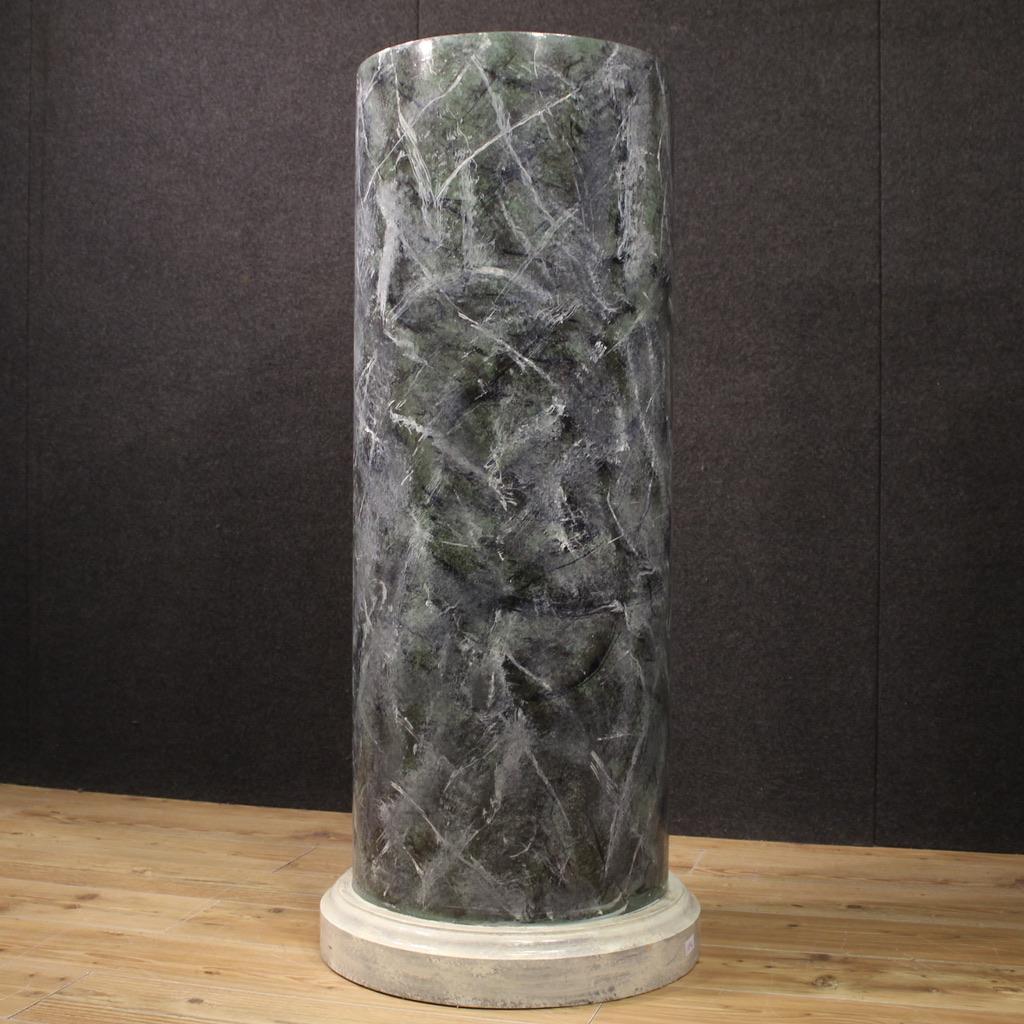 20th Century Lacquered and Painted Wood Italian Column, 1980 in vendita 1