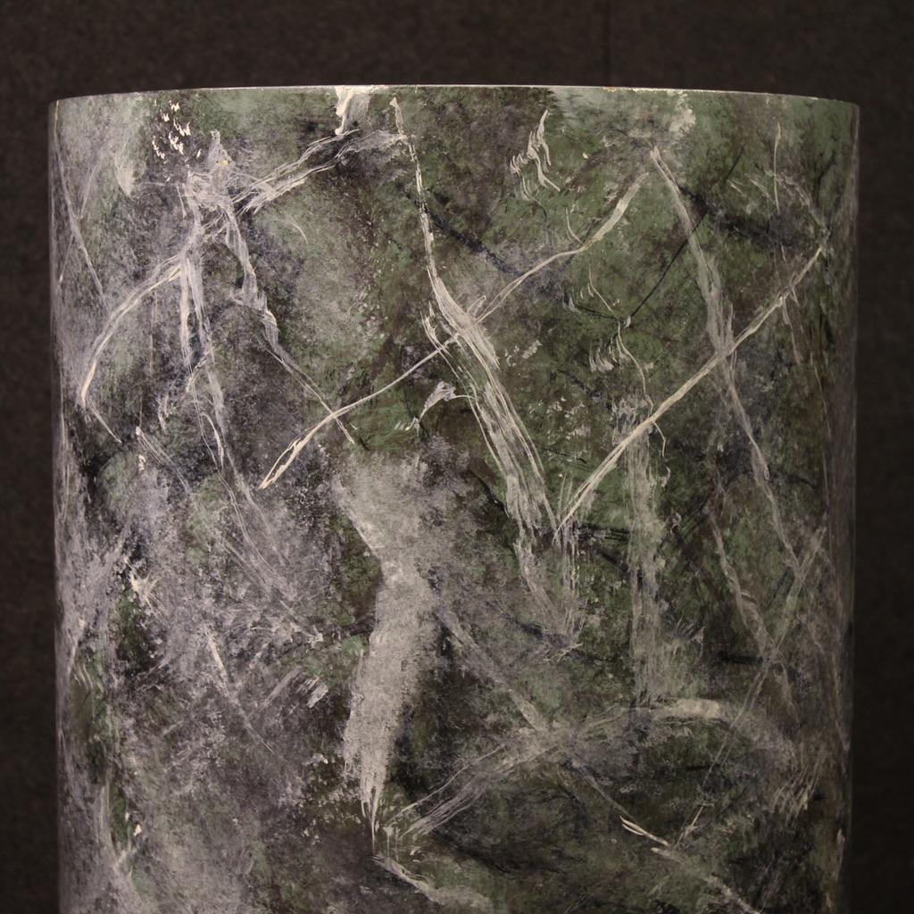 20th Century Lacquered and Painted Wood Italian Column, 1980 in vendita 2