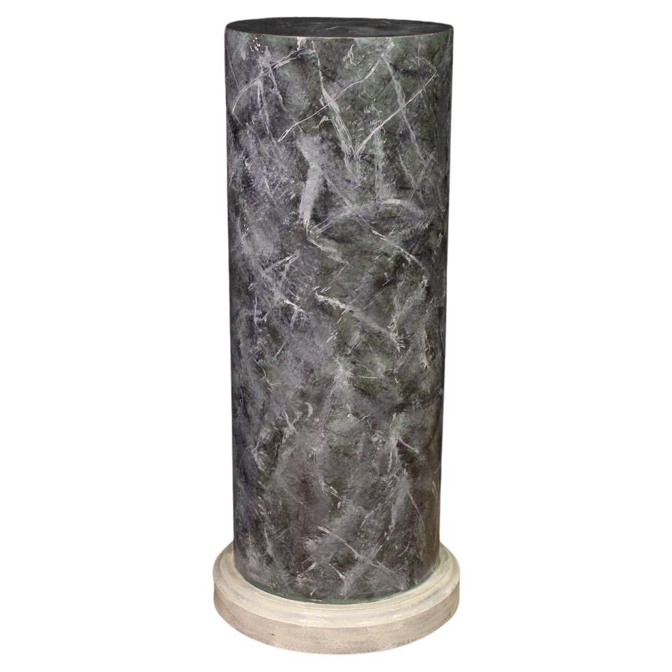 20th Century Lacquered and Painted Wood Italian Column, 1980