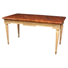 20th-Century Lacquered and Painted Wood Italian Louis XVI-Style Table, 1950