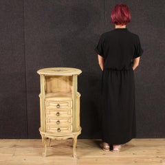 20th Century Lacquered and Painted Wood Italian Side Table, 1970