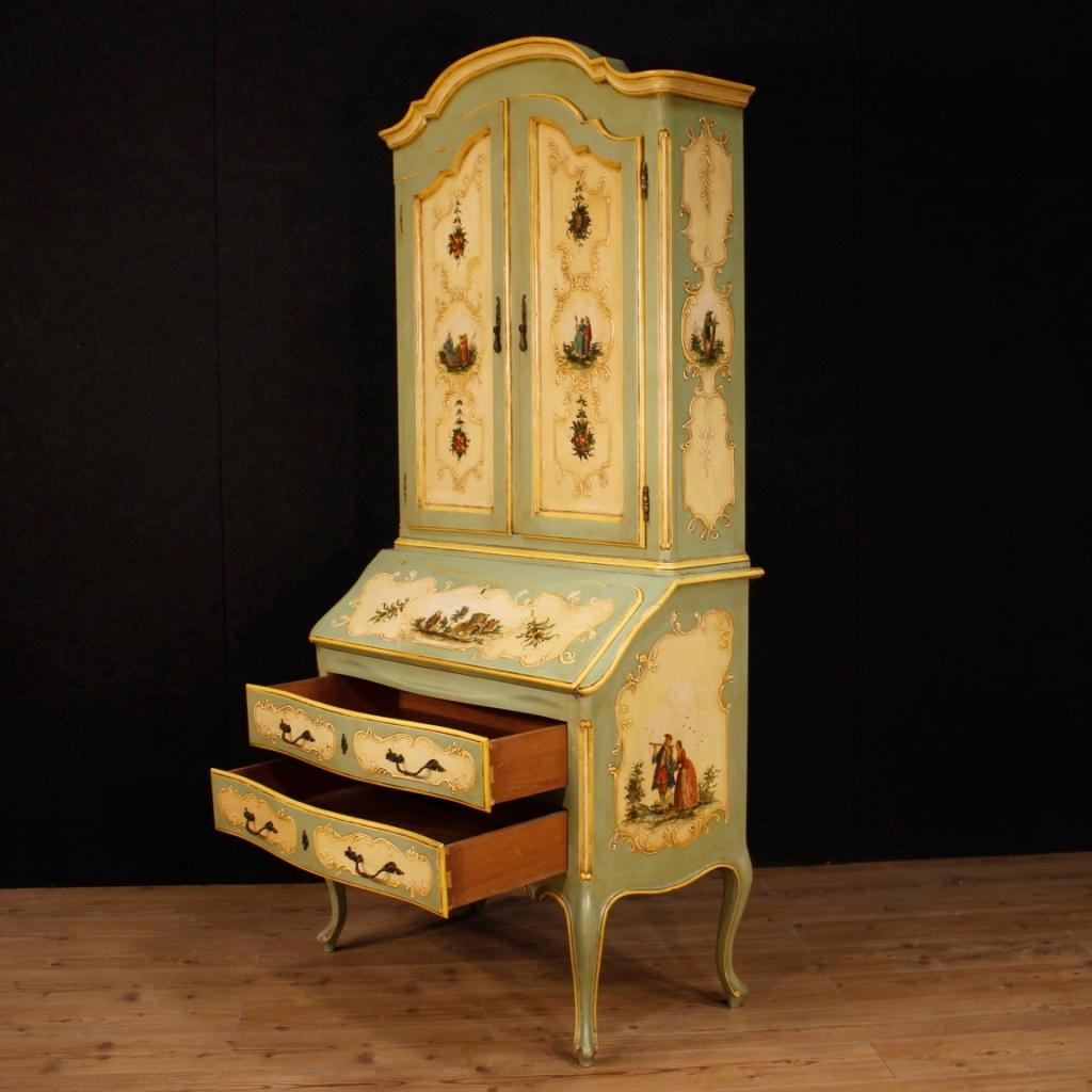 20th Century Lacquered and Painted Wood Italian Trumeau, 1960 7