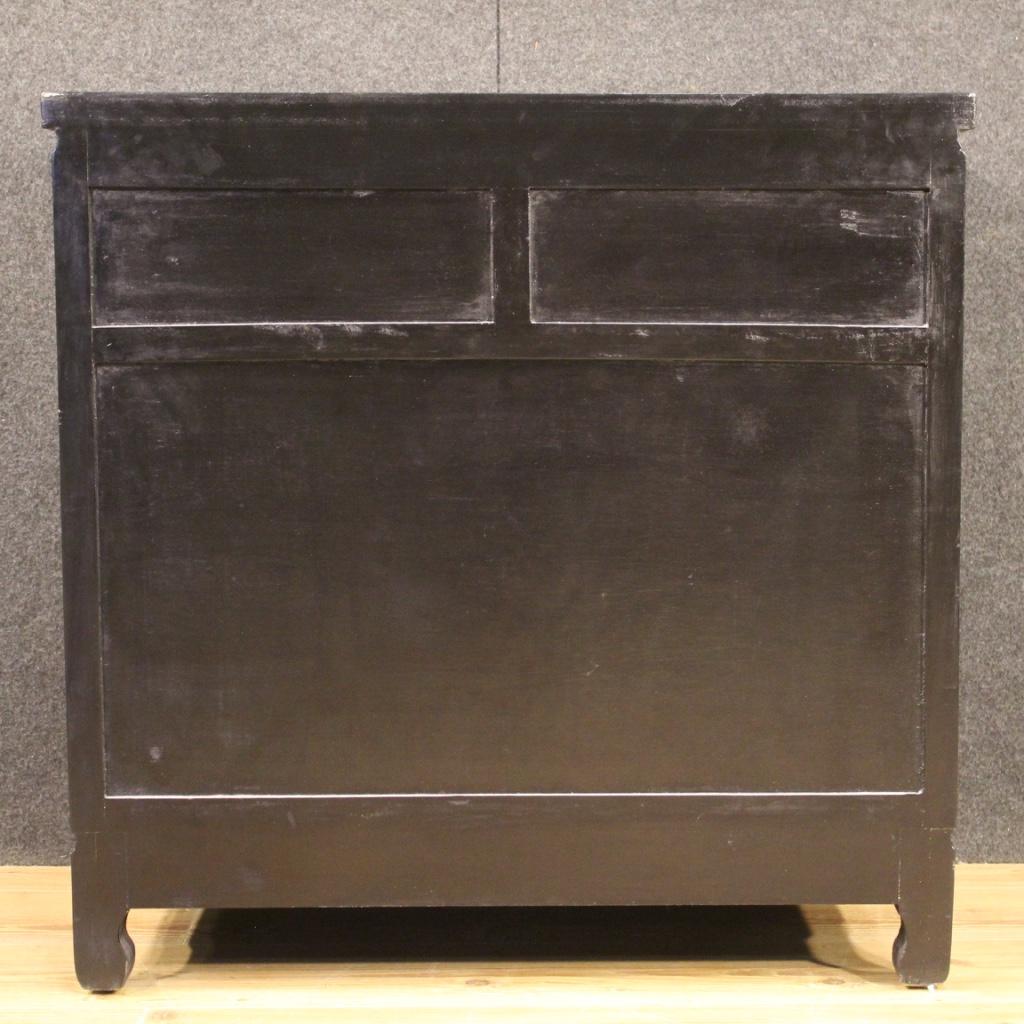 20th Century Lacquered and Painted Wood Oriental Sideboard, 1960 5