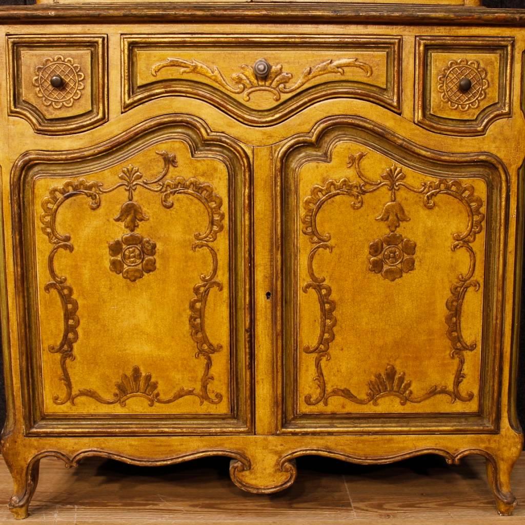 20th Century Lacquered and Painted Wood Spanish Sideboard, 1970 7