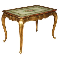 Used 20th Century Lacquered and Painted Wood Venetian Coffee Table, 1960