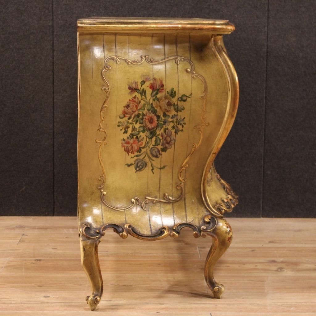 20th Century Lacquered and Painted Wood Venetian Commode, 1950 6