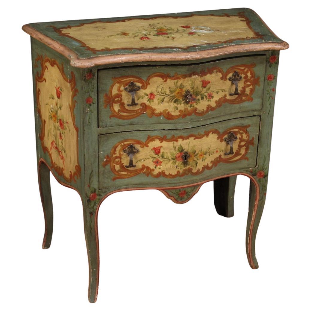 20th Century Lacquered and Painted Wood Venetian Commode, 1950