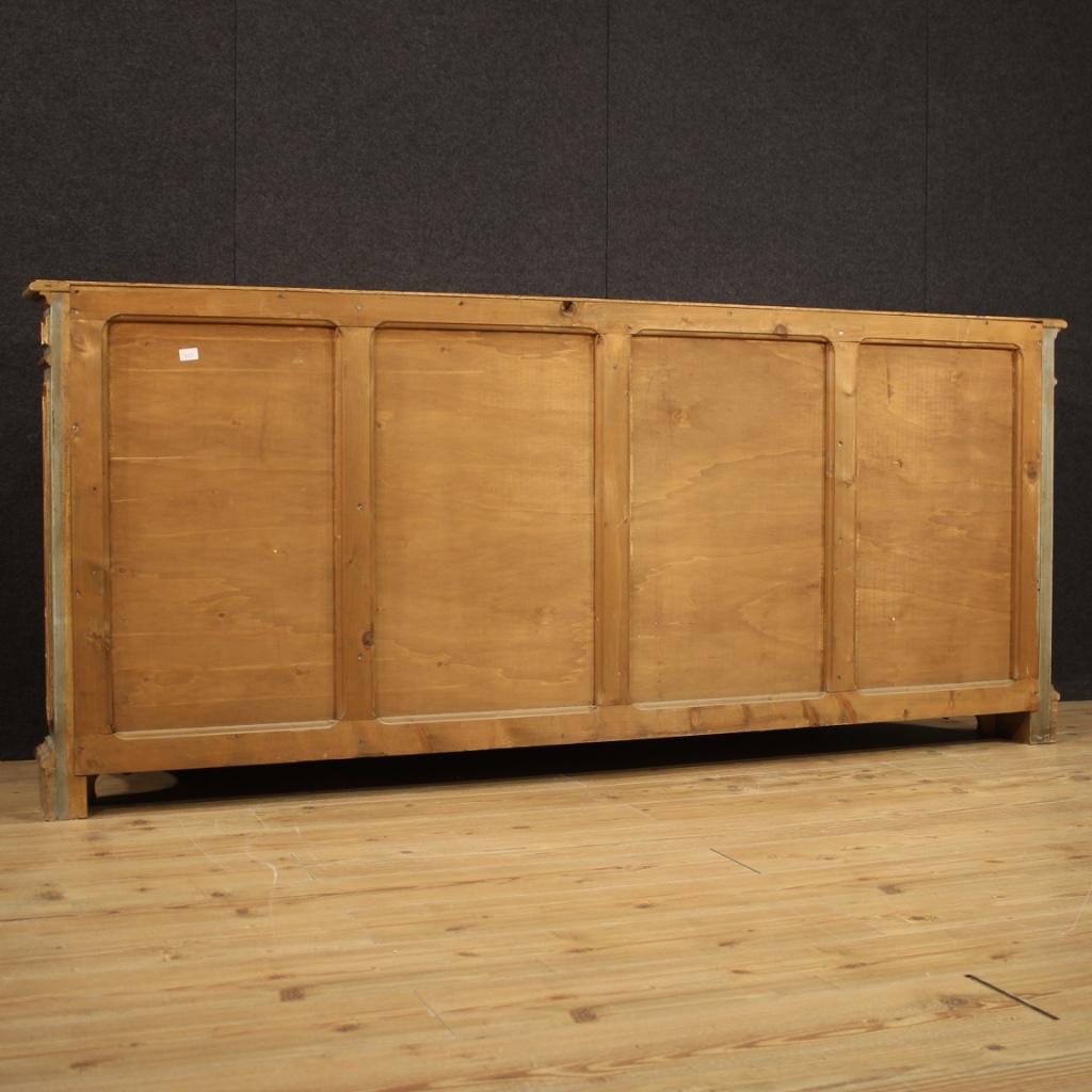 20th Century Lacquered and Painted Wood Venetian Sideboard, 1950 8