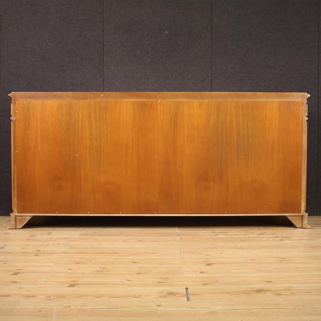 20th Century Lacquered and Painted Wood Venetian Sideboard, 1970 For Sale 5