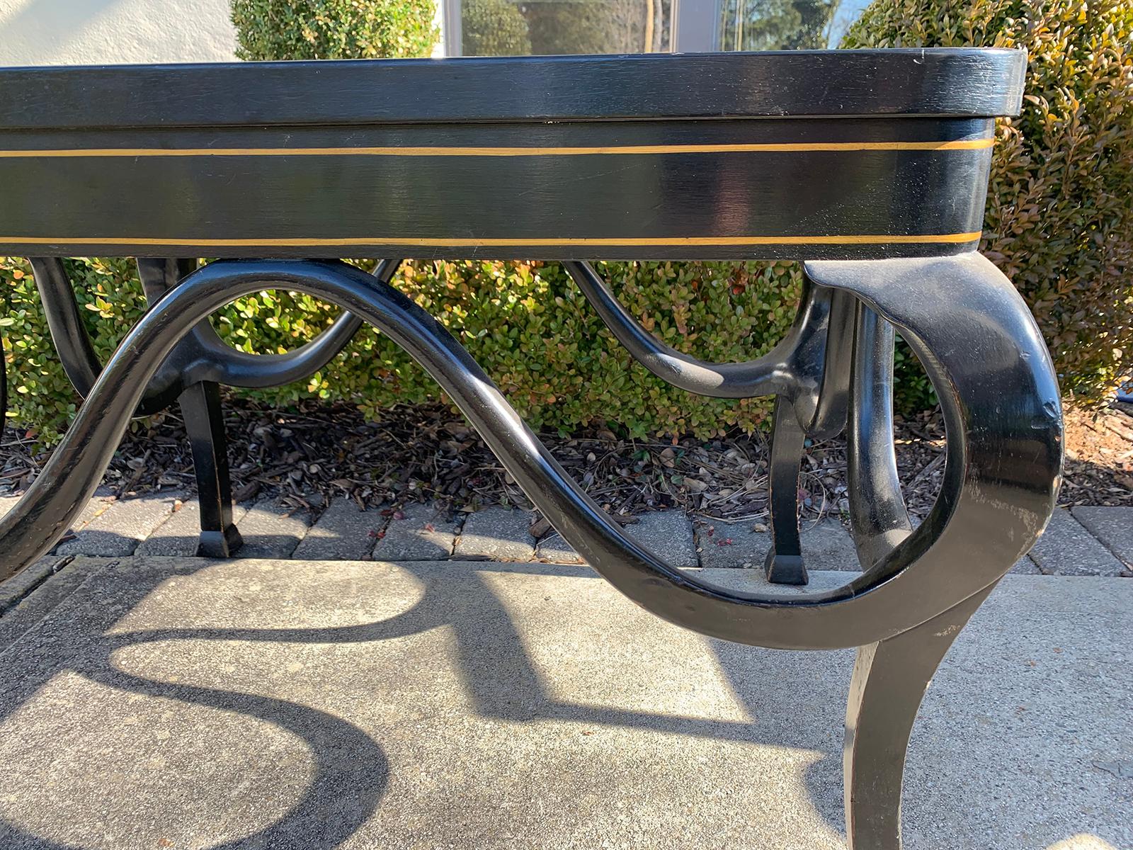 20th Century Lacquered Coffee / Cocktail Table Base 8