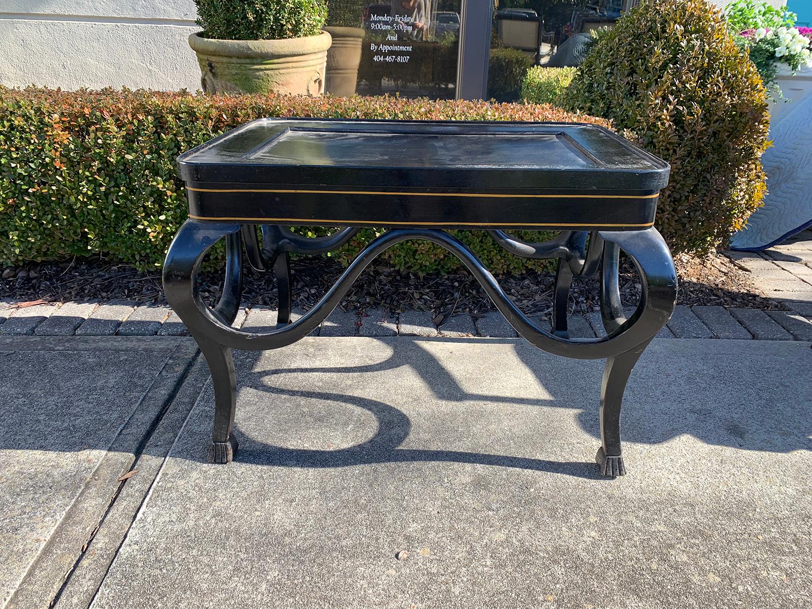 20th Century Lacquered Coffee / Cocktail Table Base In Good Condition In Atlanta, GA