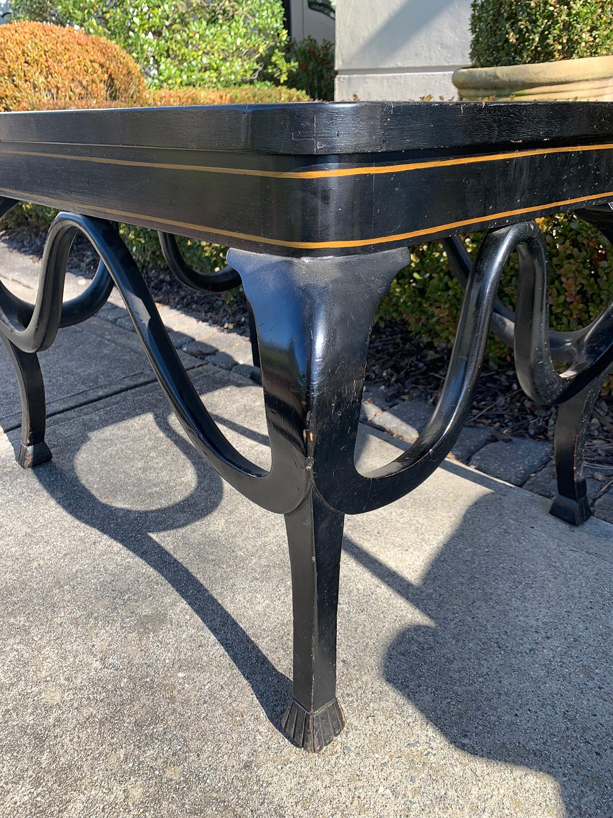 20th Century Lacquered Coffee / Cocktail Table Base 5