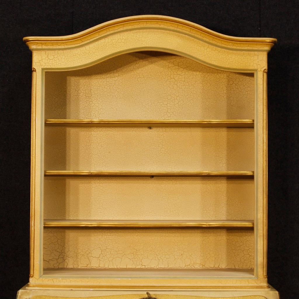 20th Century Lacquered, Painted and Gilded Wood Italian Venetian Trumeau, 1960 In condizioni buone in vendita a Vicoforte, Piedmont