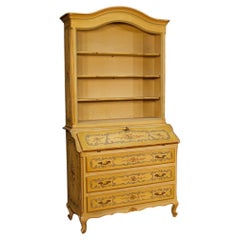 trumeau veneciano italiano del siglo XX en madera lacada, pintada y dorada, 1960