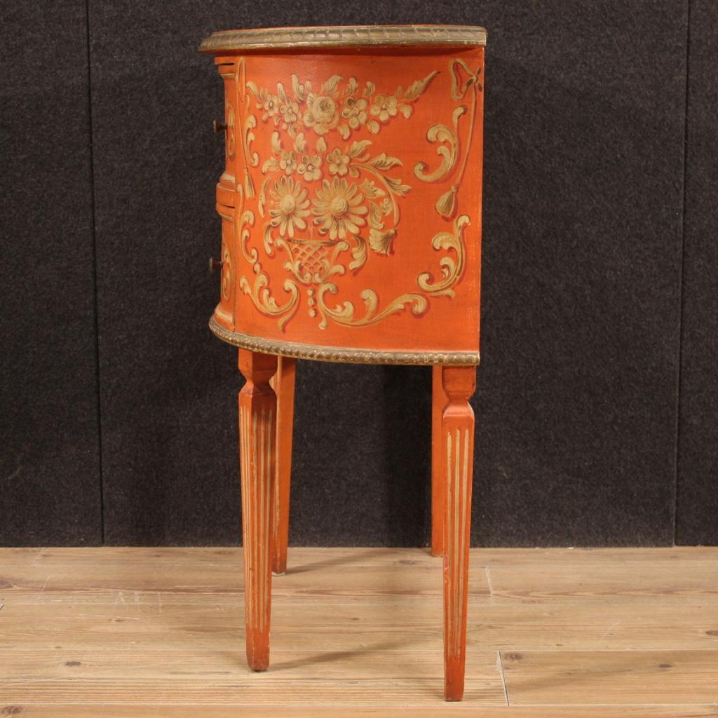 20th Century Lacquered Painted and Giltwood Italian Louis XVI Style Dresser 7