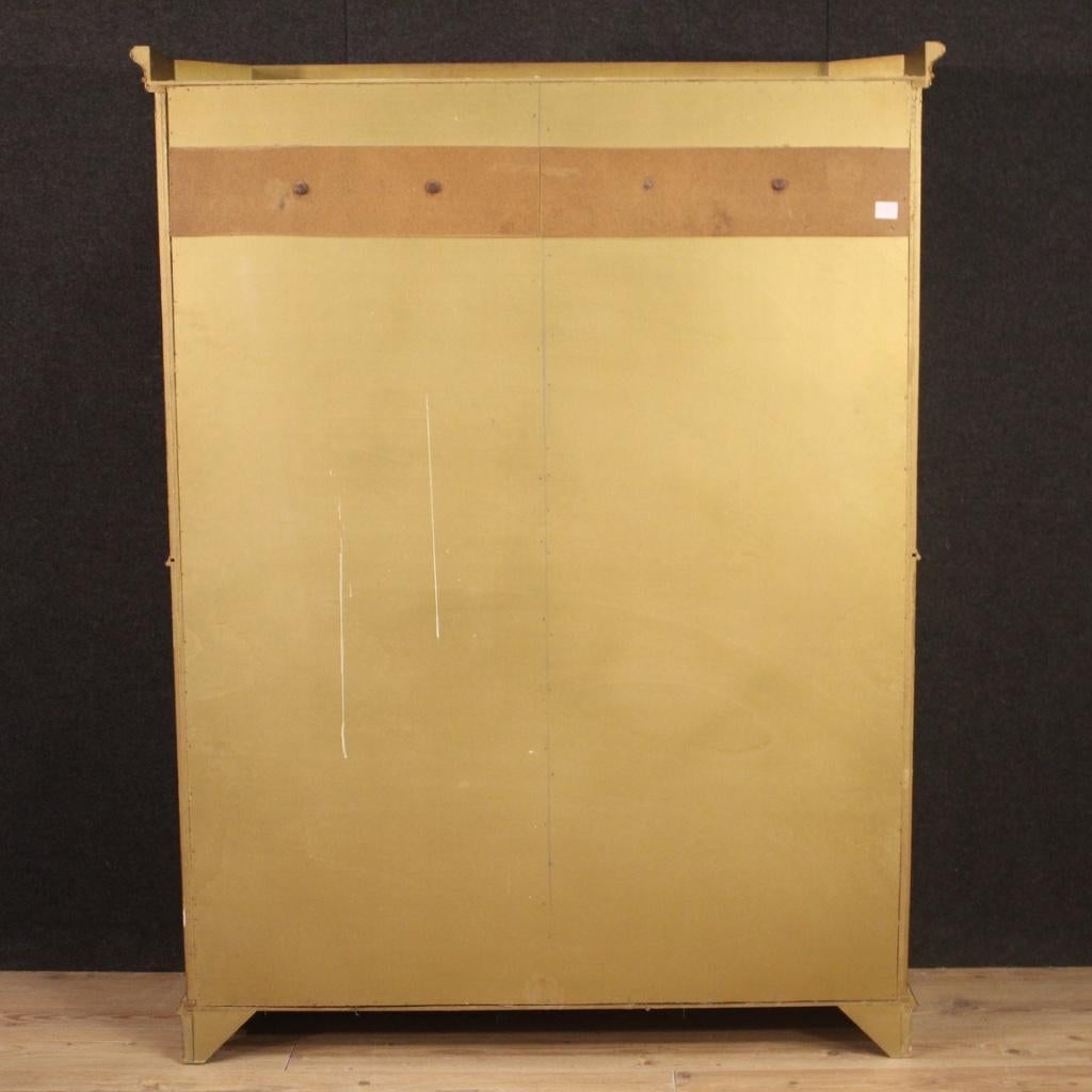 20th Century Lacquered Painted and Giltwood Italian Wardrobe, 1960 2