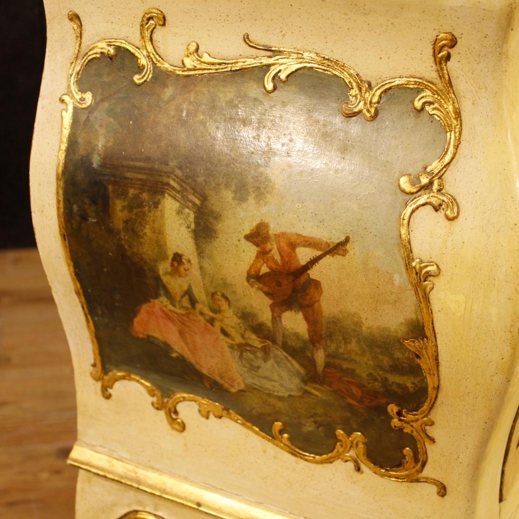 20th Century Lacquered Painted and Giltwood Venetian Dresser, 1970 5