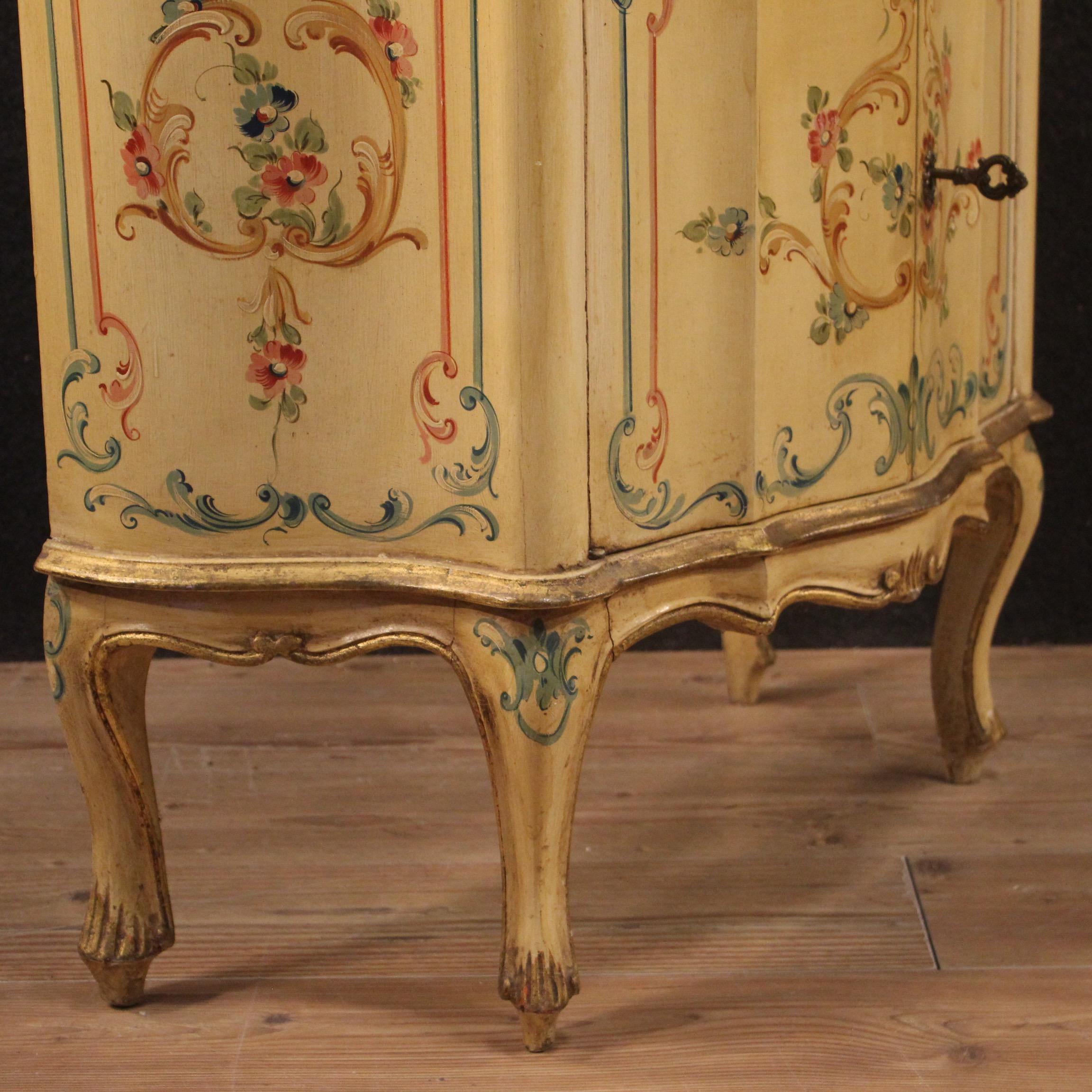20th Century Lacquered Painted and Giltwood Venetian Sideboard, 1960 1