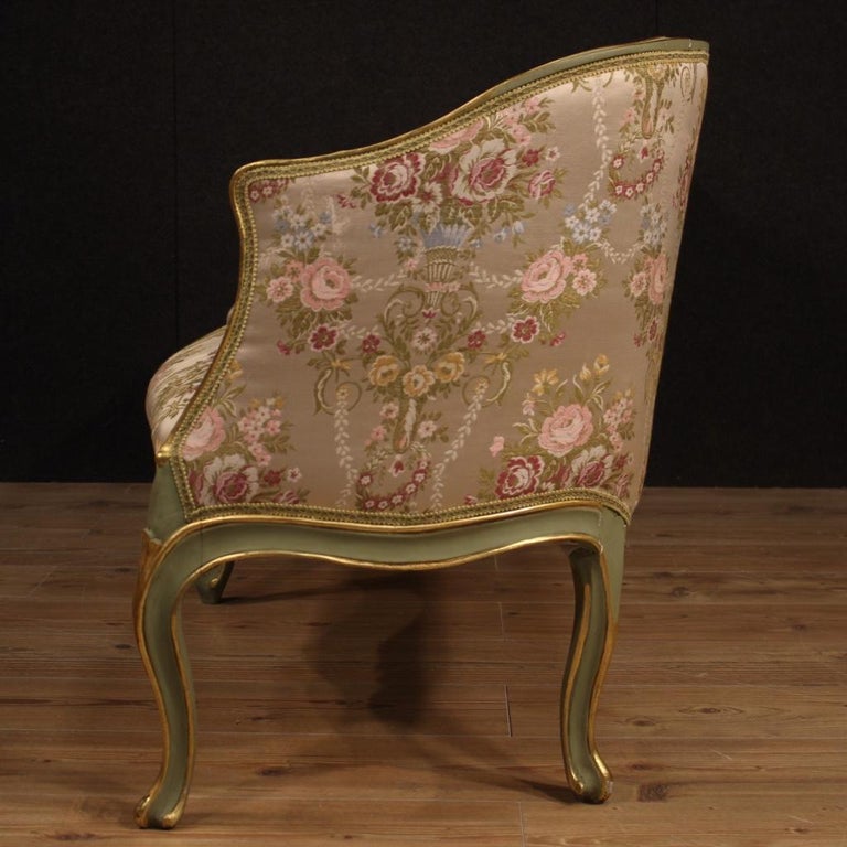 20th Century Lacquered Painted and Giltwood Venetian Sofa, 1930 at 1stDibs