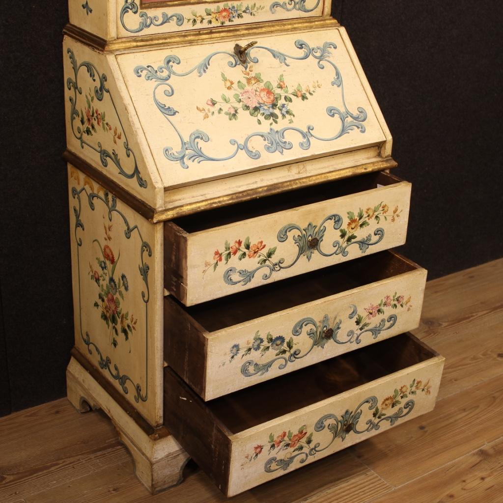 20th Century Lacquered Painted and Giltwood Venetian Trumeau, 1960 3