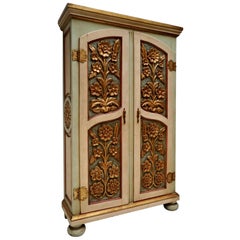 Armoire italienne du 20ème siècle en bois peint et doré, 1960