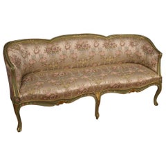 20th Century Lacquered Painted and Giltwood Venetian Sofa, 1930