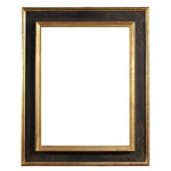 20th Century Lacquered, Painted and Gold Wood Tuscan Frame, 1960s