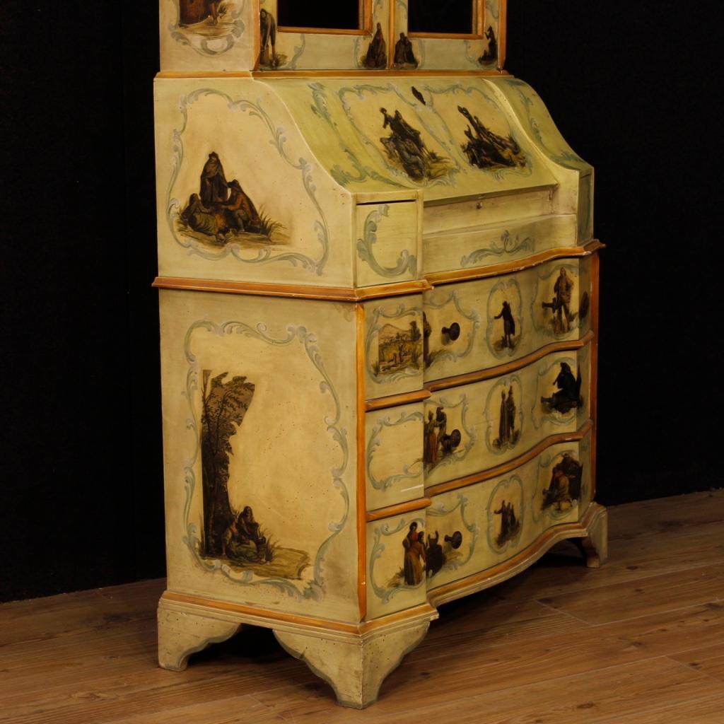 20th Century Lacquered, Painted Wood Venetian Trumeau, 1970 1