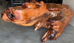 20th Century Lacquered Root Buddha Shrine Drilled to Work as a Fountain