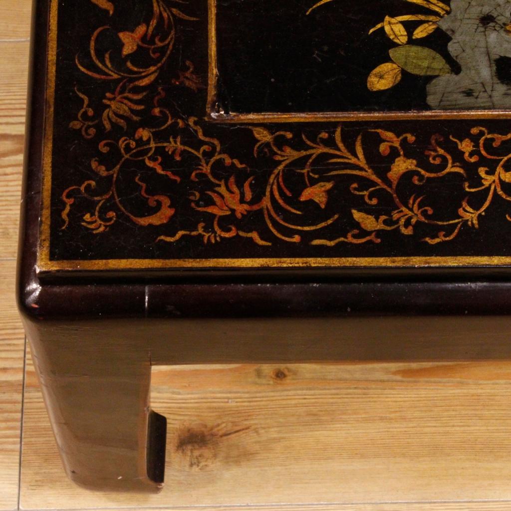 20th Century Lacquered Wood Chinese Coffee Table, 1980 7
