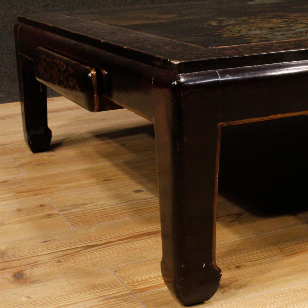 Late 20th Century 20th Century Lacquered Wood Chinese Coffee Table, 1980